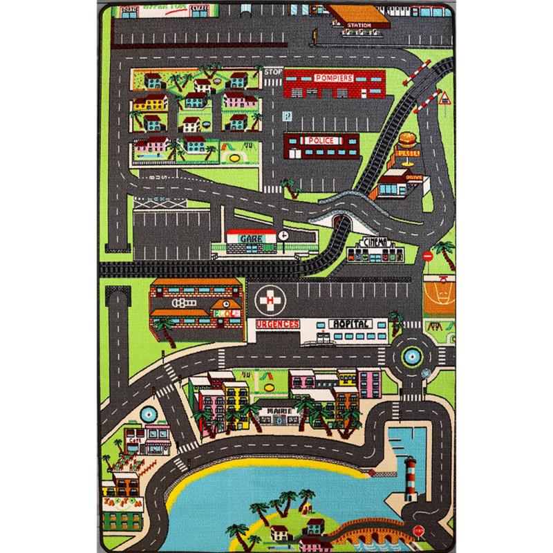 Tapis enfant voiture dans la ville [130x200cm]