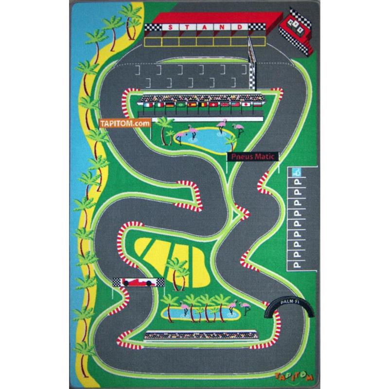 Tapis enfant circuit de voiture [130x200cm]